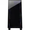 Case INTER-TECH X-608 INFINITY MICRO, microATX, RGB, pannello frontale e laterale in vetro temperato, senza alimentatore