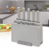 Maestro MR-1412-GREY set di coltelli con ceppo e set di taglieri, grigio