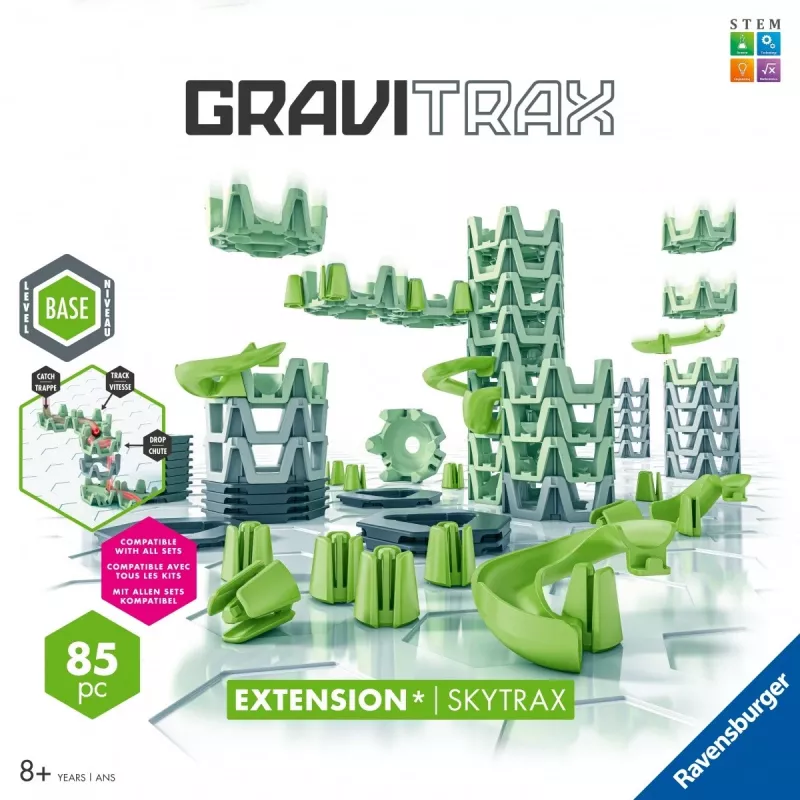 Pista di biglie Ravensburger GraviTrax espansione Skytrax da 8 anni