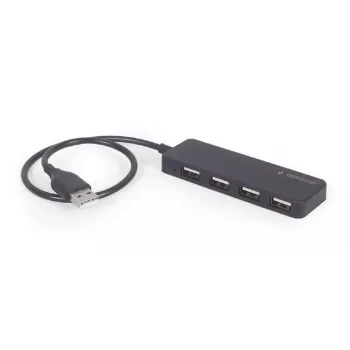 Hub USB 2.0 Gembird UHB-U2P4-06 — 4 porte, espansione USB compatta