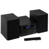 Mini sistema stereo Hi-Fi Adler AD 1917 — Bluetooth V5.3, CD/USB/MP3, 2×25 W RMS, sintonizzatore FM, equalizzatore a 4 bande, AUX, nero