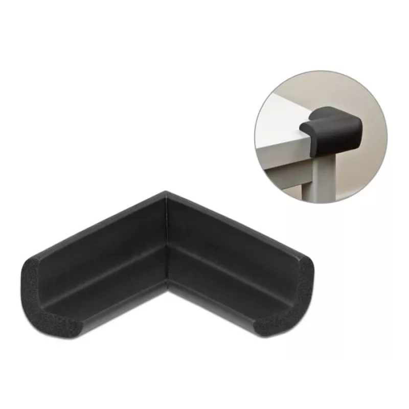 Paraspigoli in schiuma DeLOCK 18397 56 x 56 x 22 mm nero