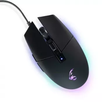 Mouse gaming MediaRange MRGS202 – per destrimani, ottico, 4000 DPI, 6 tasti, USB Type-A, nero