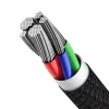 Baseus cavo intrecciato ad alta densità Type-C a Lightning, PD, 20W, 1m (nero)