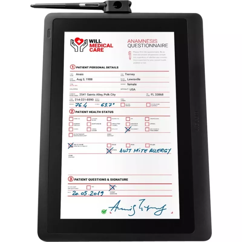 Display interattivo con penna Wacom DTK1660EK0B 39,6 cm nero
