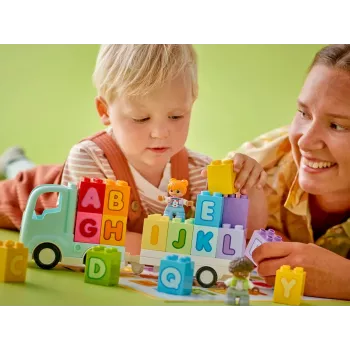 Giocattolo da costruzione LEGO DUPLO 10421 Camion ABC, 36 pezzi, 2 minifigure, da 2 anni, dimensioni 110 × 140 × 70 mm