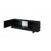 Mobile TV Cama QIU 200 MDF nero lucido/nero lucido