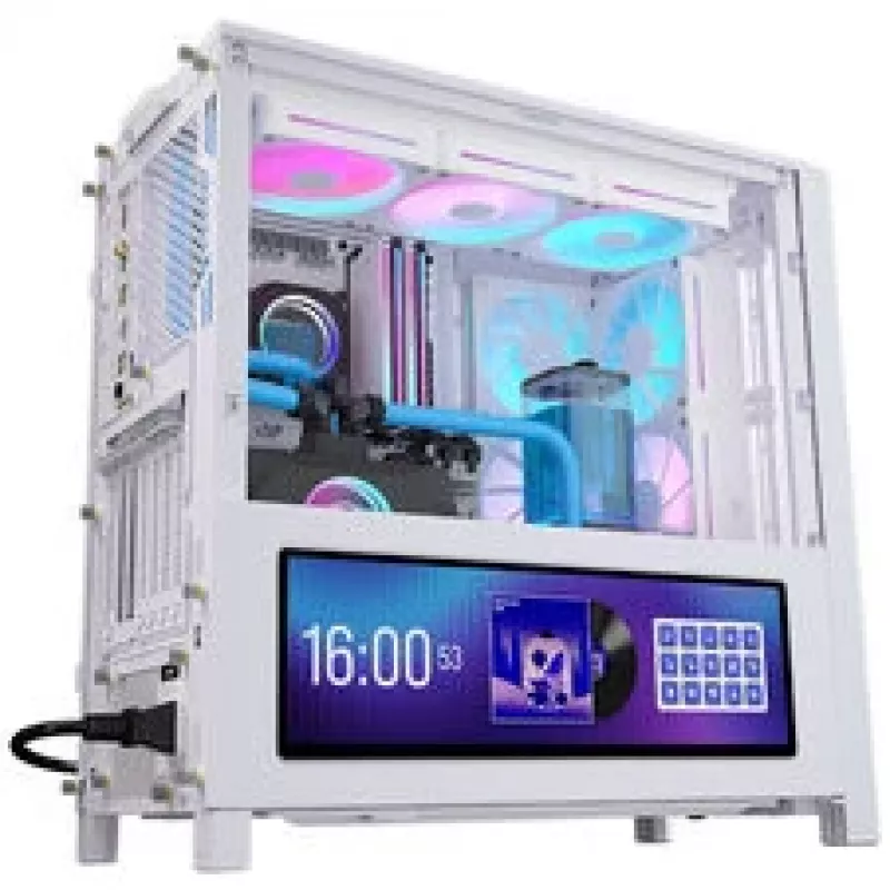 Corsair FRAME 4000D LCD RS case PC, Midi-Tower, ATX, ARGB, vetro temperato - bianco