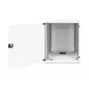 DIGITUS Serie Compact DN-19 12-U-S-1 - Armadio a parete - grigio chiaro, RAL 7035 - 12U - 48,3 cm (19 inch) (DN-19 12-U-S-1)