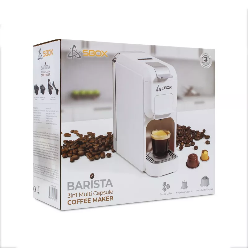 Macchina per caffè SBOX 1.5L CM-719 Barista bianco