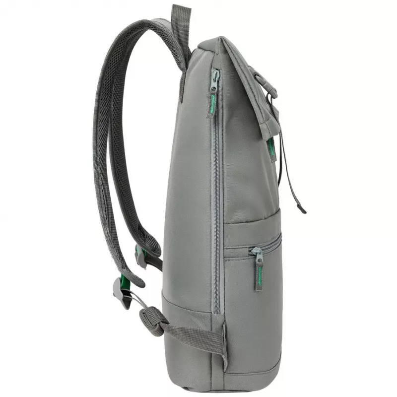 Zaino city Rivacase Gremio grigio poliestere rPET 280x135x430mm