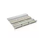 Equip patch panel 48 porte Cat.6 schermato, nero, RJ-45, oro, Cat6, montaggio rack, 1U, nero