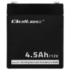 Qoltec 53033 batteria AGM 12 V 4,5 Ah, max 1,35 A, senza manutenzione