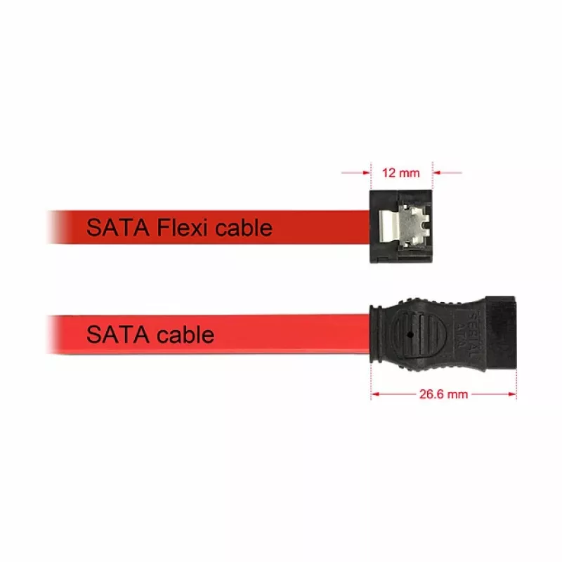 Cavo SATA DeLOCK 0,1 m 2xSATAIII