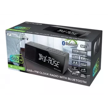 Muse M-172 DBT Radio portatile DAB+/FM RDS, Nero
