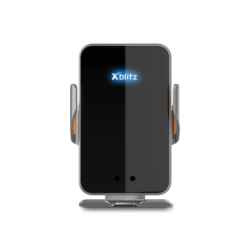 Xblitz FX4 Elegance Supporto auto automatico per telefono con ricarica wireless, montaggio sulla bocchetta dell'aria