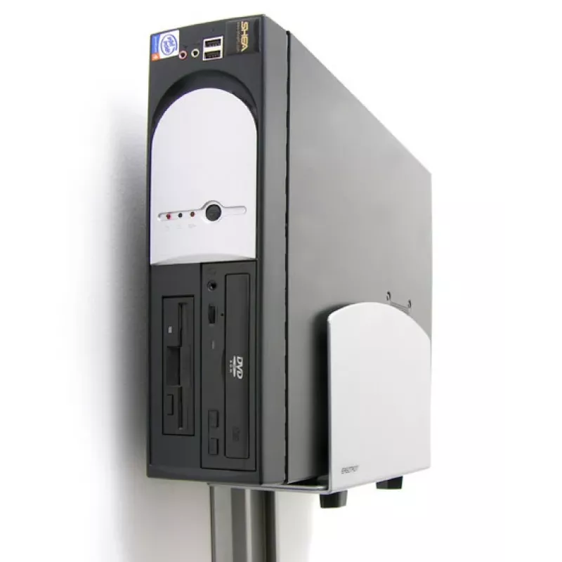 Ergotron supporto universale verticale per CPU - supporto per unità di sistema - argento (97-468-202)