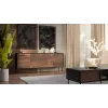 Cama 4D CORTINA Cassettiera 200x40x81 nero/noce
