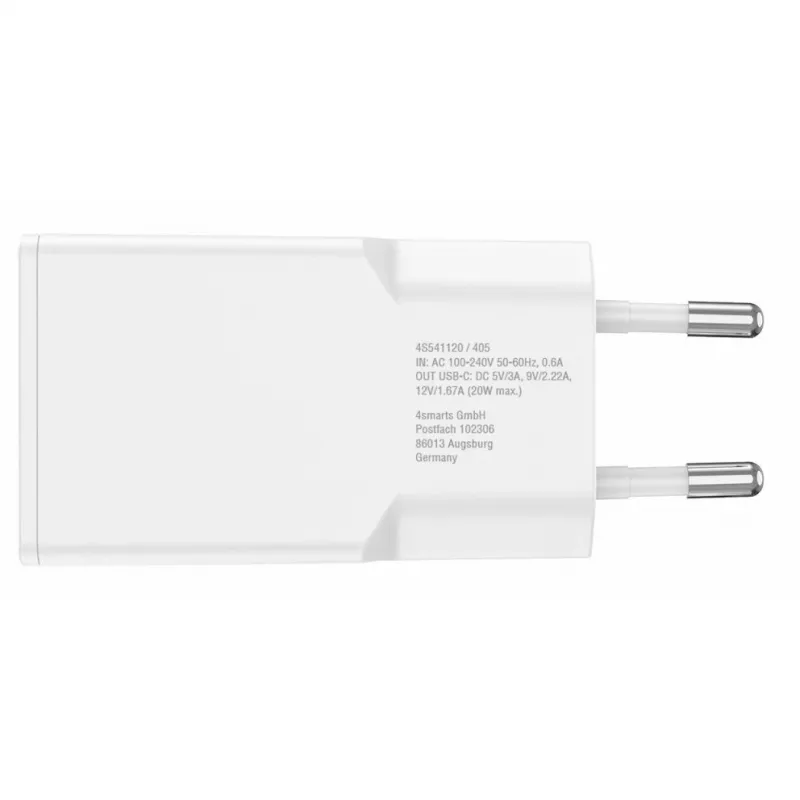 Caricabatterie da interno 4smarts 540020 ricarica rapida smartphone tablet bianco