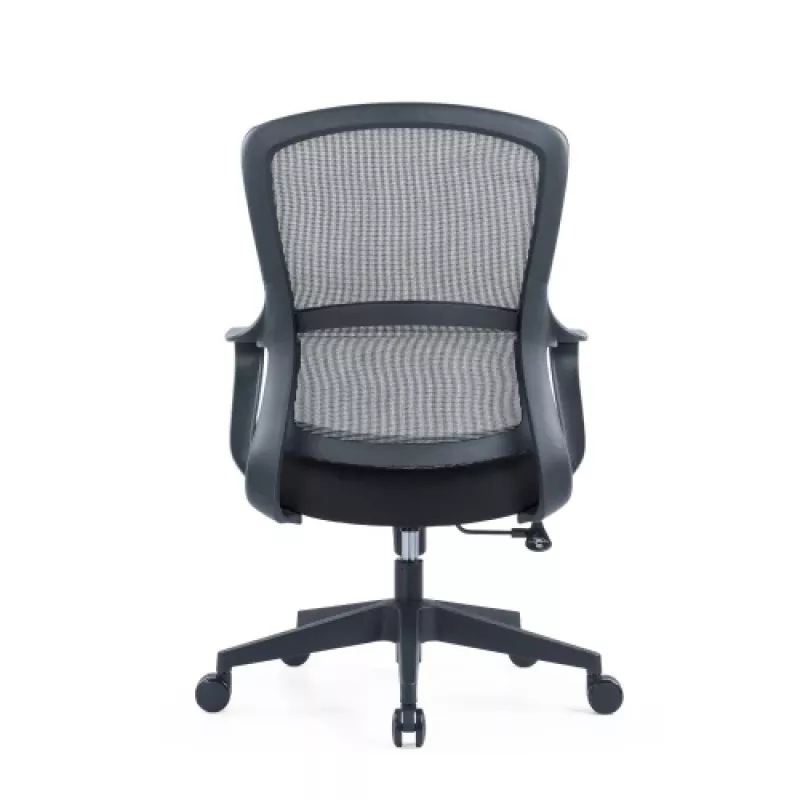 Sedia da ufficio ergonomica Up Up Darwin nero, tessuto nero + rete grigia