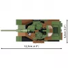 Set di costruzione Cobi modello carro armato Leopard I — 147 pezzi, da 6 anni, marrone/verde