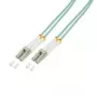 Logilink - cavo patch - LC multimodale (M) - LC multimodale (M) - 2 m - fibra ottica - 50/125 micrometri - OM3 - privo di alogeni - acquamarina (FP3LC02)