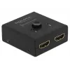 DeLock HDMI 2-1 bidirezionale 4K 60 Hz compatto - Retail Box - switch video/audio - 2 x HDMI - desktop (64072)