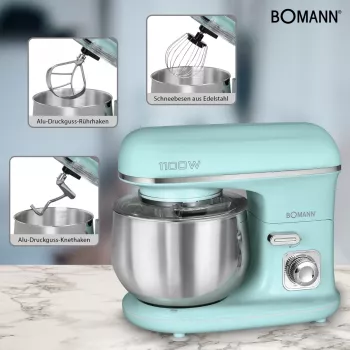 Robot da cucina Bomann KM 6030 CB 1100 W 5 L color menta
