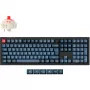 V6 Max, tastiera da gaming nero/blu-grigio, layout DE, Gateron Jupiter Red, Hot-Swap, RGB