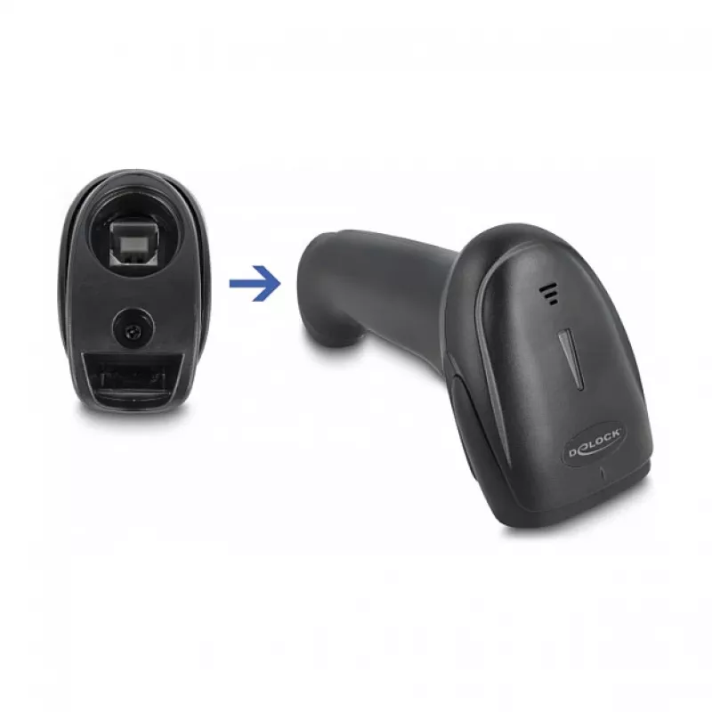 Lettore di codici a barre palmare DeLOCK 90564 1D laser Bluetooth USB