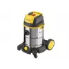STANLEY SXVC30XTDE aspiratore solidi e liquidi, 30 l, 1600 W, acciaio inox, nero/giallo