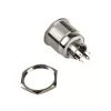 DimasTech Pulsante a pressione antimanomissione 25 mm Silverline Dot RGB PD216