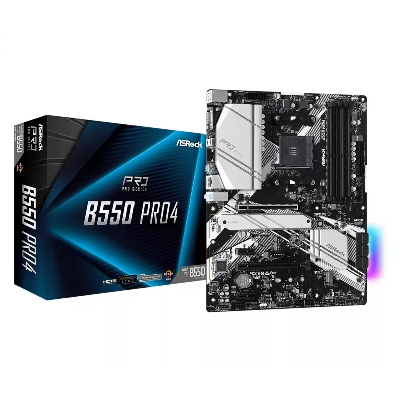 Scheda madre ASRock B550 PRO4 AMD B550 Socket AM4 ATX