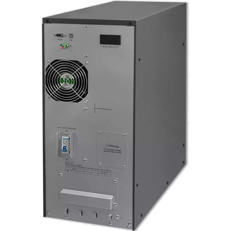 Qoltec 53982 UPS online a onda sinusoidale pura, 6 kVA / 4,8 kW, LCD, USB