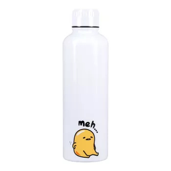 Borraccia in metallo Paladone Gudetama — bottiglia in acciaio inox isolata con design del personaggio