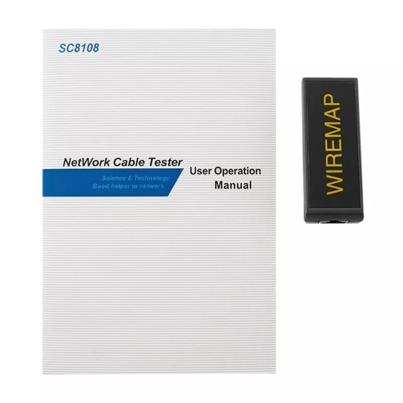 Tester per cavi QOLTEC 54279 — RJ45, RJ12, dispositivo di test BNC