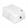 Delock 86235 scatola da superficie Keystone, 1 porta, con protezione antipolvere, bianca