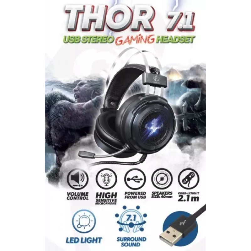Cuffie stereo Rebeltec THOR RBLSLU00042
