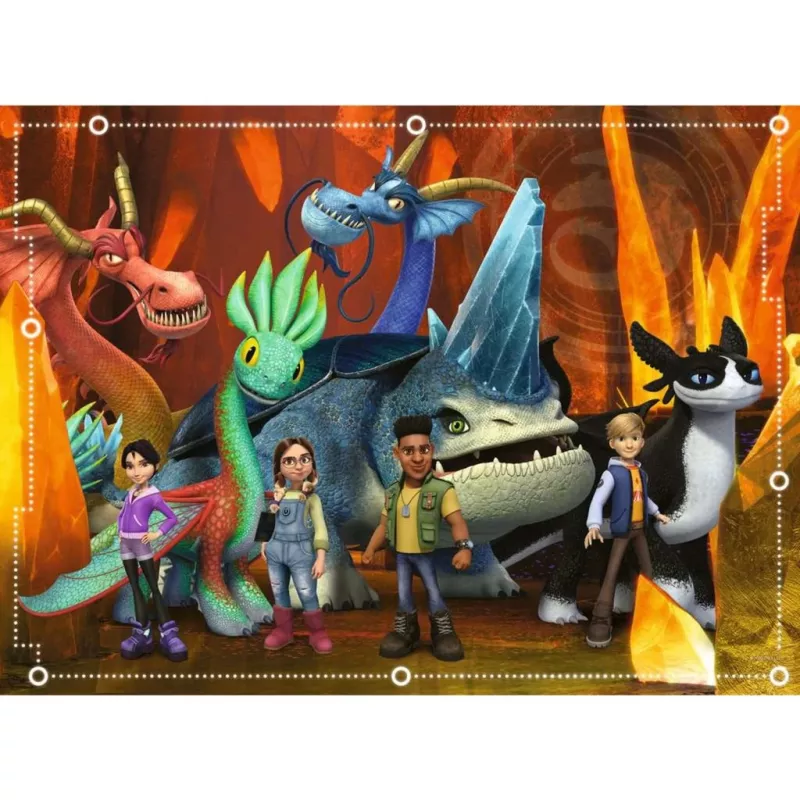 Puzzle per bambini Dragons - I nove regni (100 pezzi)