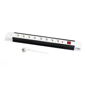 Prolunga di alimentazione LogiLink LPS207 3m 8 prese AC nero bianco