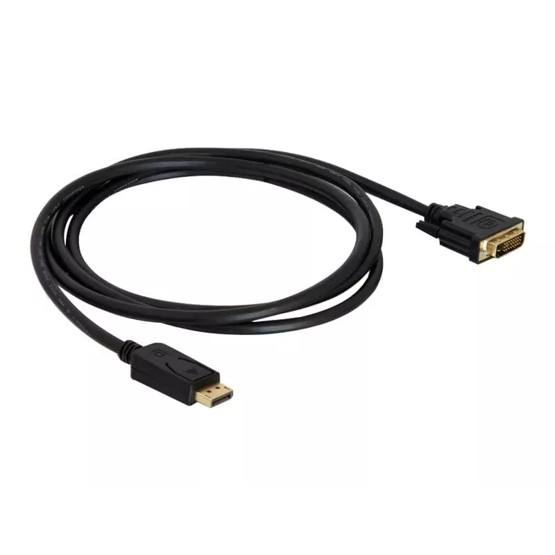 Delock Cavo DisplayPort 1.1 connettore maschio > DVI 24+1 connettore maschio passivo 1 m nero (82590)