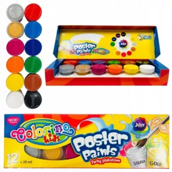 Colori a tempera Colorino Kids 12 colori 20 ml