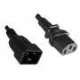 Microconnect PE030610 cavo di alimentazione nero 1 m connettore femmina C13 connettore femmina C20