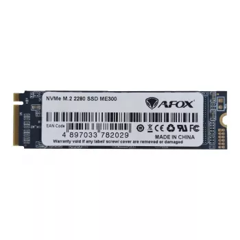 SSD M.2 NVMe interno AFOX ME300 128GB (PCIe x4, 3D NAND, fino a 1,6 GB/s in lettura, 600 MB/s in scrittura)