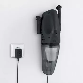 Severin HV 7963 aspirabriciole senza fili per solidi e liquidi, 7,4 V Li-Ion, cavo di ricarica per auto da 12 V, supporto a parete