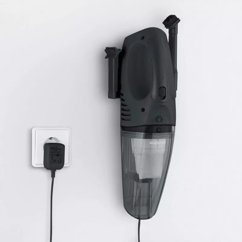 Severin HV 7963 aspirapolvere portatile senza fili, solidi e liquidi, Li-Ion 7,4 V, ricarica in auto a 12 V