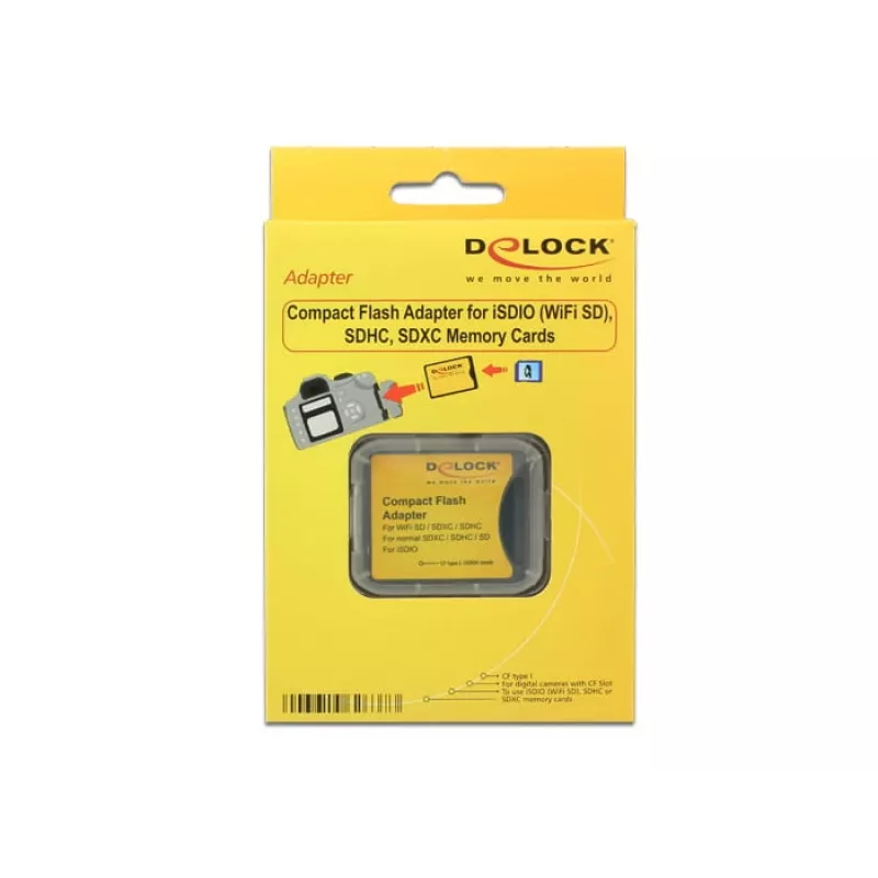 Adattatore per schede flash DeLOCK 62637