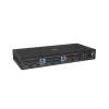 Lindy switch KVM 2 porte Dual Head HDMI 4K60, USB 3.0, 4096 x 2160 pixel, 4K Ultra HD, nero