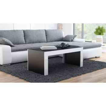 Tavolino Cama TESS120 CZ/BI / tavolino laterale / tavolino angolare tavolino forma rettangolare 2 gamba/e