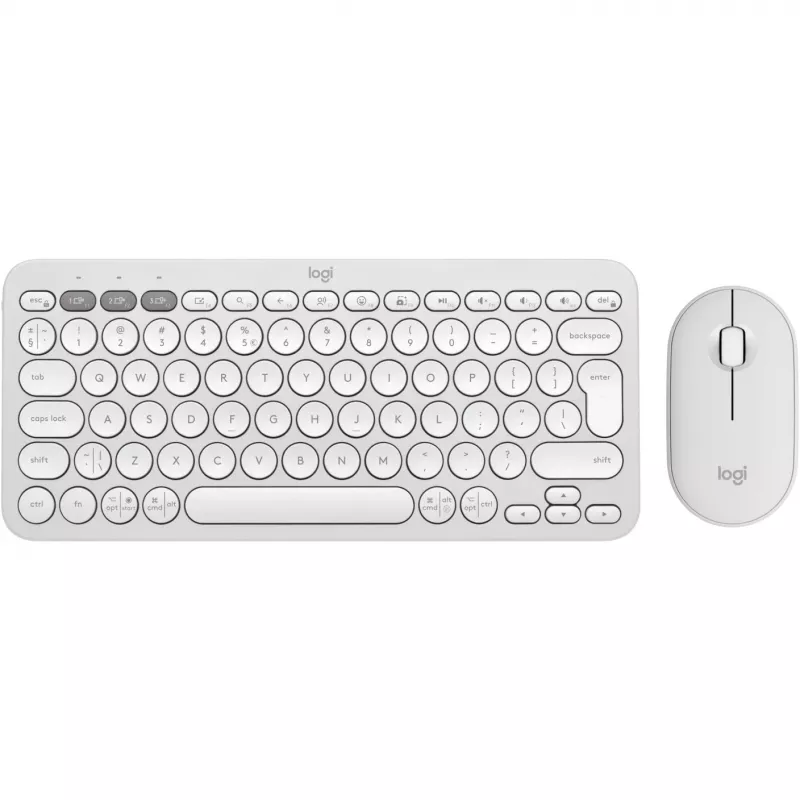 Set tastiera e mouse senza fili Logitech Pebble 2